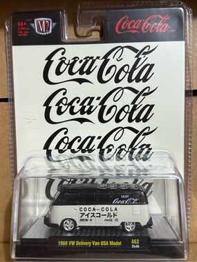 Coca-Cola 1960 VW Delivery Van - Black & White M2 Machines Chase